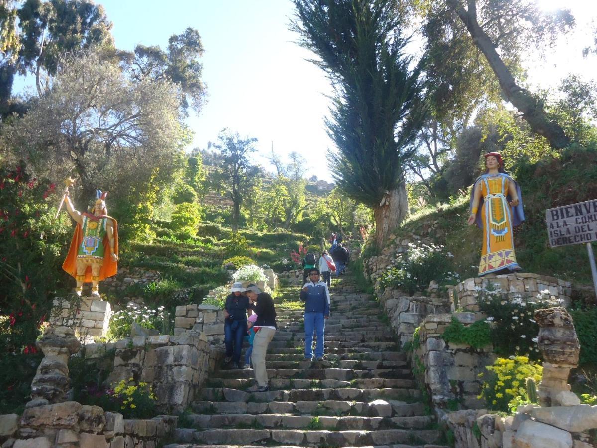 Hostal Del Sol Isla Del Sol Bagian luar foto